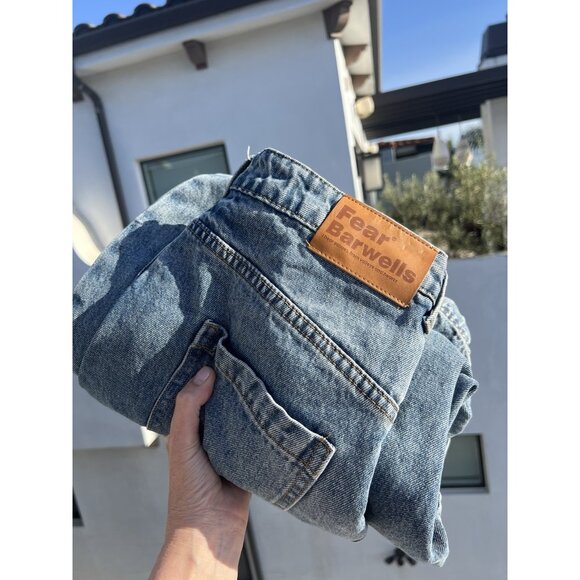 FEAR BARWELLS barrel retro hipster streetwear blue jeans 30x28 baggy loungewear - Picture 2 of 12